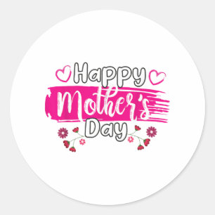 Happy Mother's Day 2025 Tshirt for Women Mum Grand Classic Round Sticker