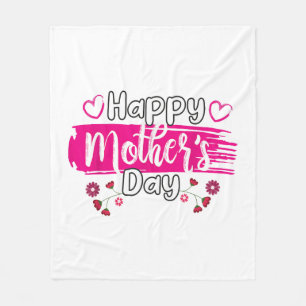 Happy Mother's Day 2025 Tshirt for Women Mum Grand Fleece Blanket
