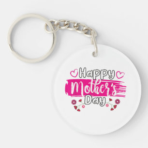 Happy Mother's Day 2025 Tshirt for Women Mum Grand Key Ring