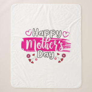 Happy Mother's Day 2025 Tshirt for Women Mum Grand Sherpa Blanket