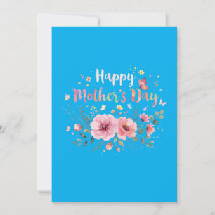 Happy Mother's Day 2026 Cute Floral for Women Mum  Invitation