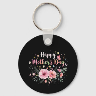 Happy Mother's Day 2026 Cute Floral for Women Mum  Key Ring
