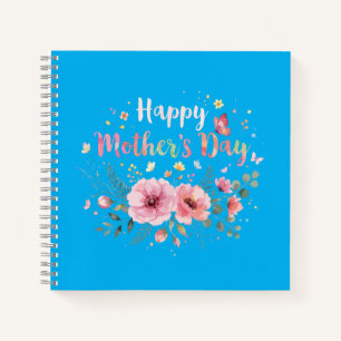 Happy Mother's Day 2026 Cute Floral for Women Mum Notebook