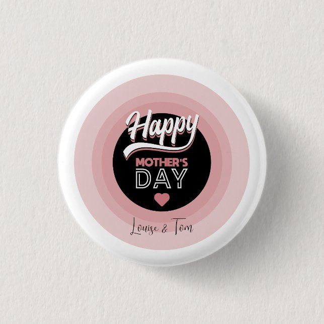 Happy mother's day 3 cm round badge (Front)