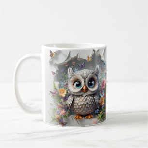 Happy mother's day 3d Owl printable design Coffee Mug