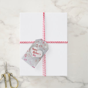 Happy Mother's Day 3D Paper Heart Gift Tags