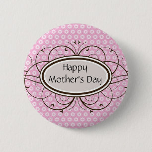 Happy Mother's Day 6 Cm Round Badge