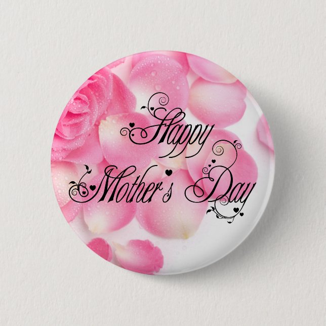 Happy Mothers Day 6 Cm Round Badge (Front)