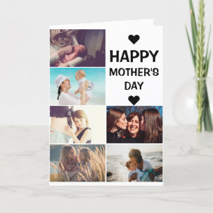 Happy Mother's Day 6 Photo Collage Best mum Ever   Holiday Card