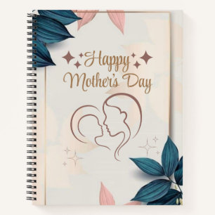 Happy Mother's Day 8.5" x 11" Spiral Notebook