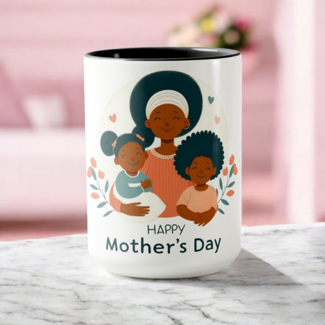 Happy Mother's Day - A Mother's Loving Embrace  Mug (Creator Uploaded)