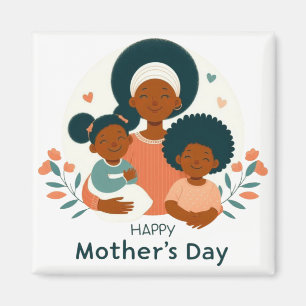 Happy Mother's Day - A Mum's Loving Embrace Magnet
