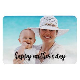 Happy Mother's Day Add Your Own Photo Template Magnet