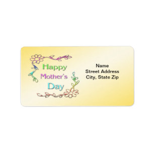 Happy Mother's Day Address Label