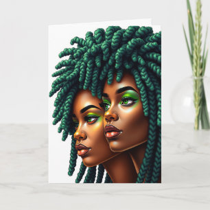 Happy Mother's Day Afrocentric Blacknificent Sista Card