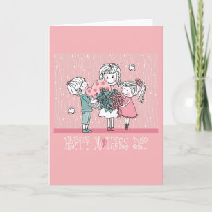 Happy Mother's Day and Children Card