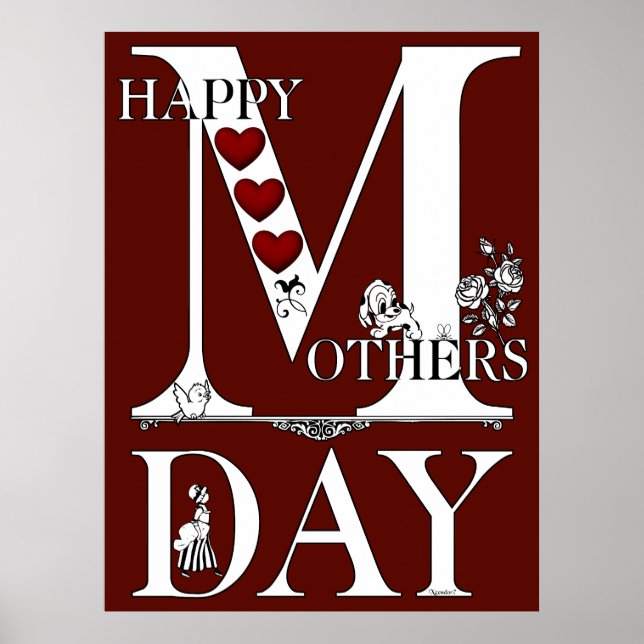 Happy Mothers Day Archival Poster Paper (Front)