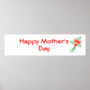 Happy Mother's Day Banner Poster