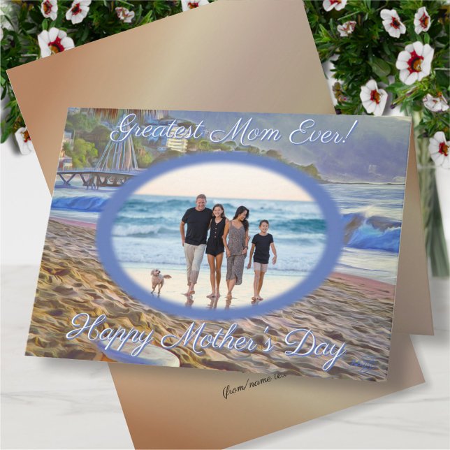 Happy Mother's Day Beach 786 Card (Creator Uploaded)