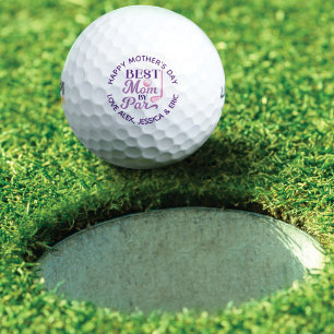Happy Mother's Day Best Mum By Par Personalised Golf Balls