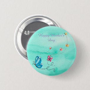 Happy Mother's Day ,Best Mum Ever 6 Cm Round Badge