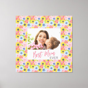 Happy Mother's Day, Best Mum ever  Canvas Print