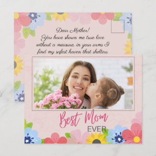 Happy Mother's Day, Best Mum ever Postcard