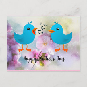Happy Mother's Day Birds Singing for You Postcard