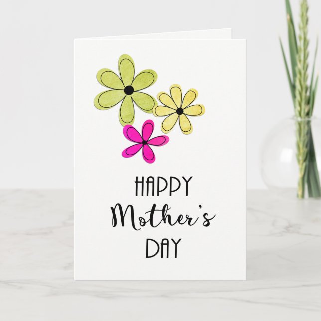 Happy Mother's Day Blank Inside Greeting Card (Front)