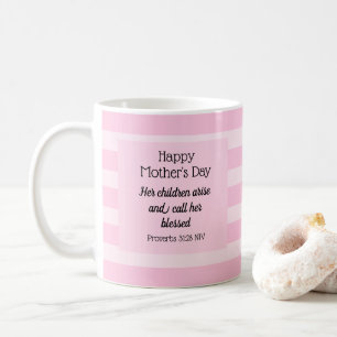 Happy Mother's Day Blessed Bible Verse Christian Coffee Mug
