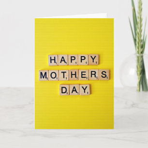 Happy Mothers Day Blocks Card