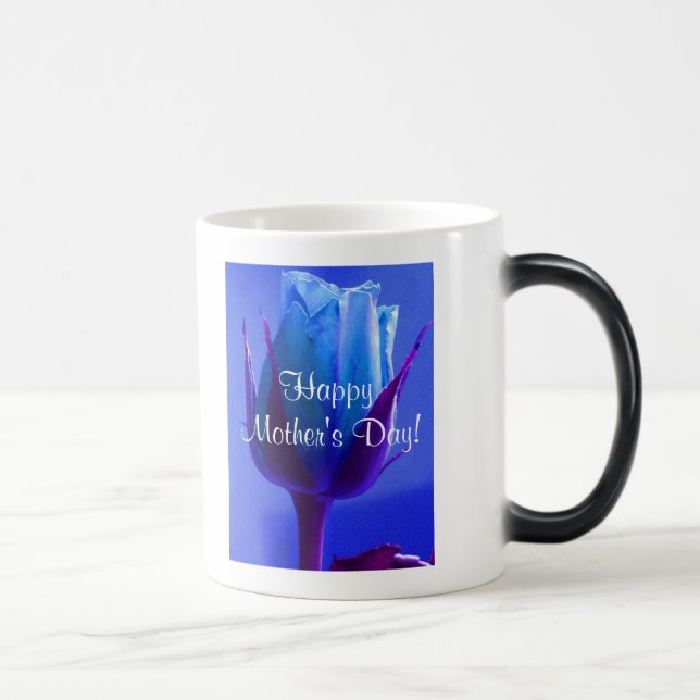 Happy Mother's Day Blue Rose IV Magic Mug (Right)