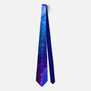 Happy Mothers Day Blue Rose Tie