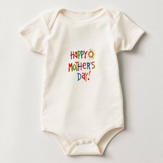 Happy Mother's Day by crayons Baby Bodysuit