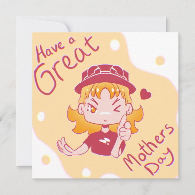 Happy Mothers day. Card (Front)
