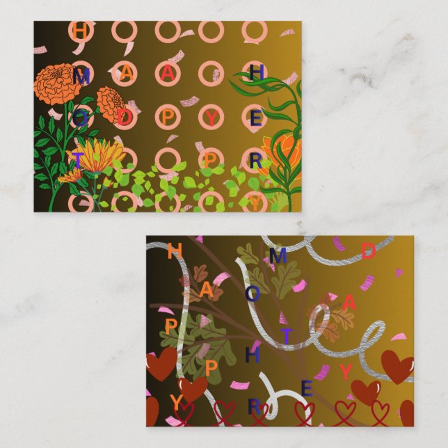 HAPPY MOTHER'S DAY CARD (Front/Back)