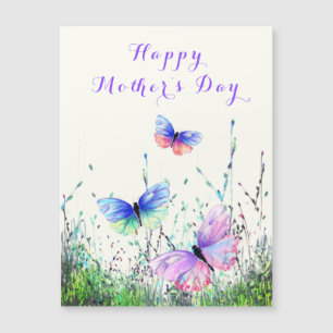 Happy Mother's Day Card Butterflies Spring Joy
