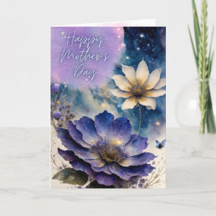 Happy Mother's Day Card, magic flower, Postcard