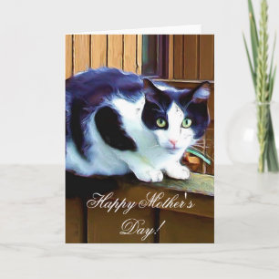 Happy Mother's Day cat greeting Card