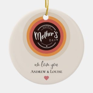 Happy mother's day ceramic tree decoration