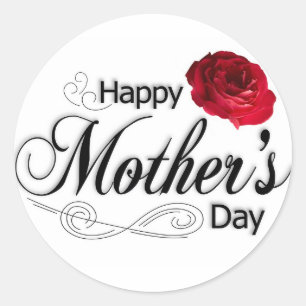 Happy Mother's Day Classic Round Sticker