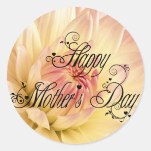 Happy Mothers Day Classic Round Sticker