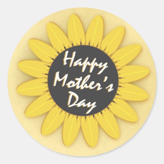 Happy Mother's Day Classic Round Sticker