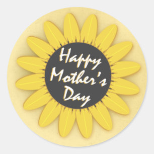 Happy Mother's Day Classic Round Sticker