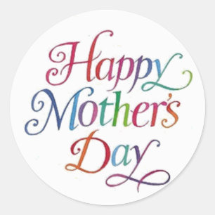 Happy Mother's Day Classic Round Sticker
