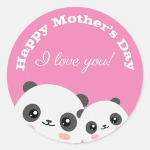Happy Mother's Day Classic Round Sticker