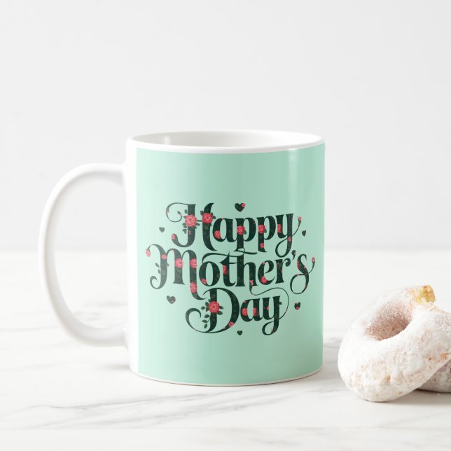 Happy Mothers Day Coffee Mug (With Donut)