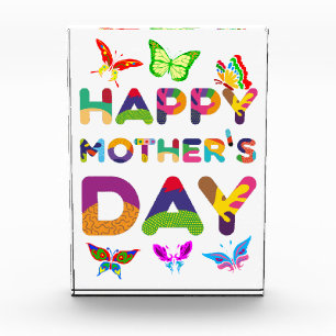 Happy Mother's Day Colourful Photo Block