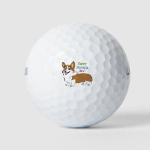 Happy Mother's Day Corgi Golf Balls