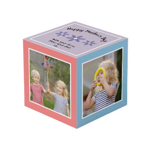 Happy Mother's Day Custom Multi Photo Personalised Cube